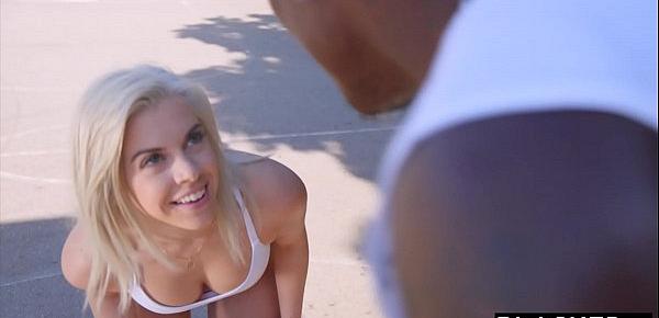  BLACKED This white chick just hangs out at the court waiting for BBC